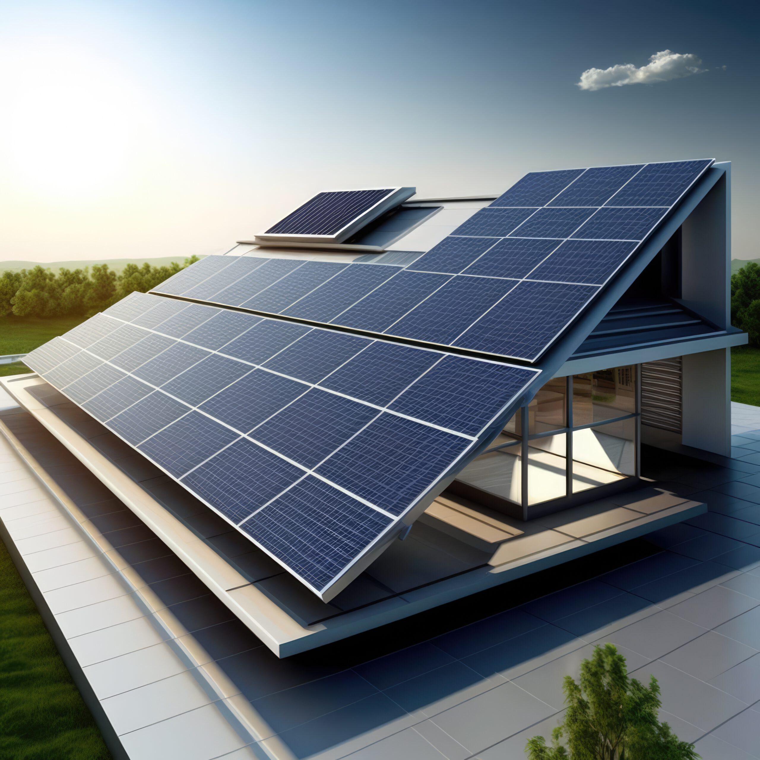 casa-com-paineis-solares-no-telhado-criados-usando-tecnologia-de-ia-generativa